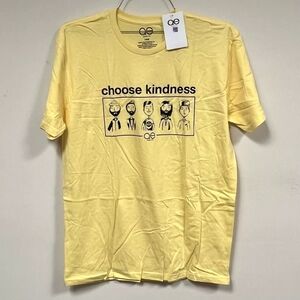 Pride Ready 🌈  ‘Choose Kindness’ T-Shirt Small Yellow Queer Eye Cast